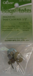 Magneetsluiting Clover antiekgoud  per stuk