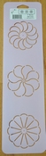 Quilt stencil Block 3 inch Rond per stuk